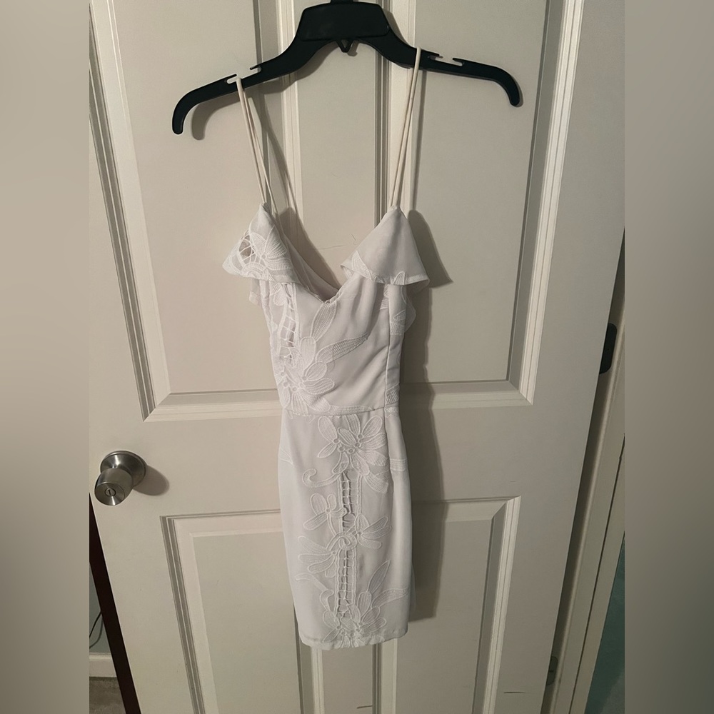 White lace dress
